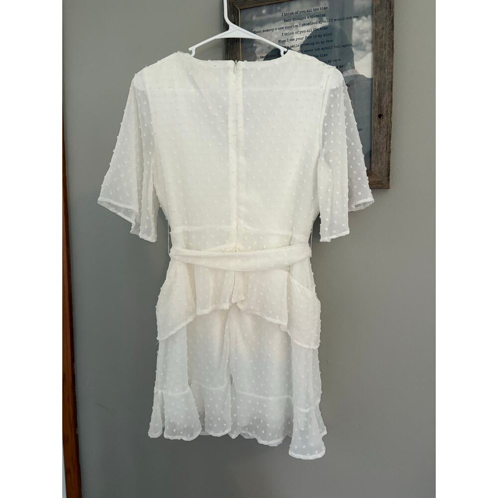 Altard State White Ruffle Dress Size Medium - Picture 4 of 4